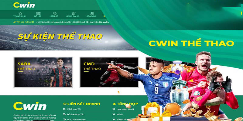 Cá cược Cwin gồm những môn thể thao