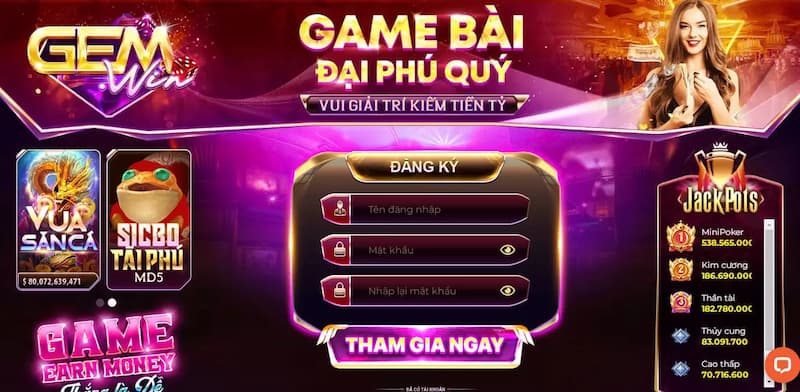 Thông tin về game bài Gemwin